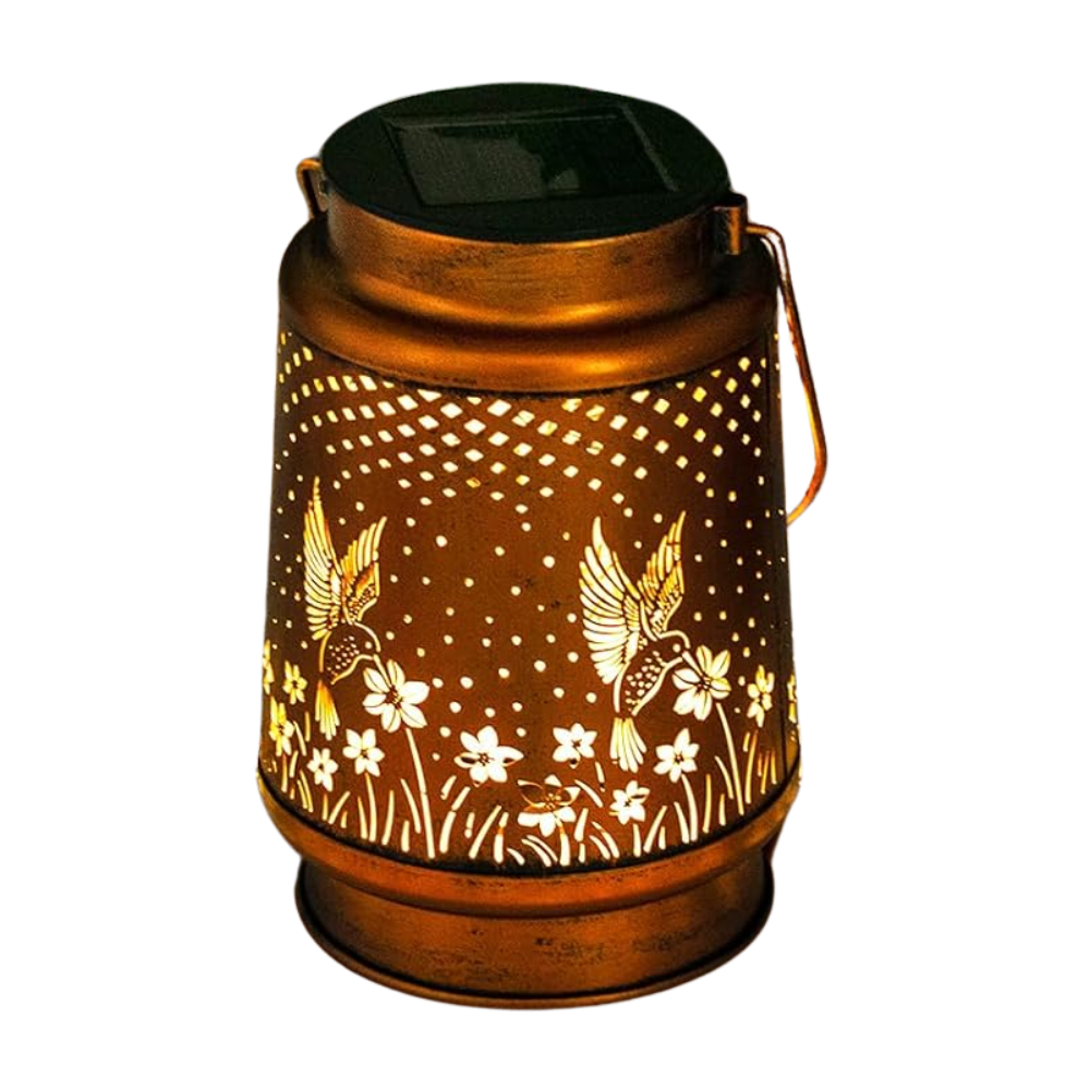 Hummingbird Solar Garden Lantern Light