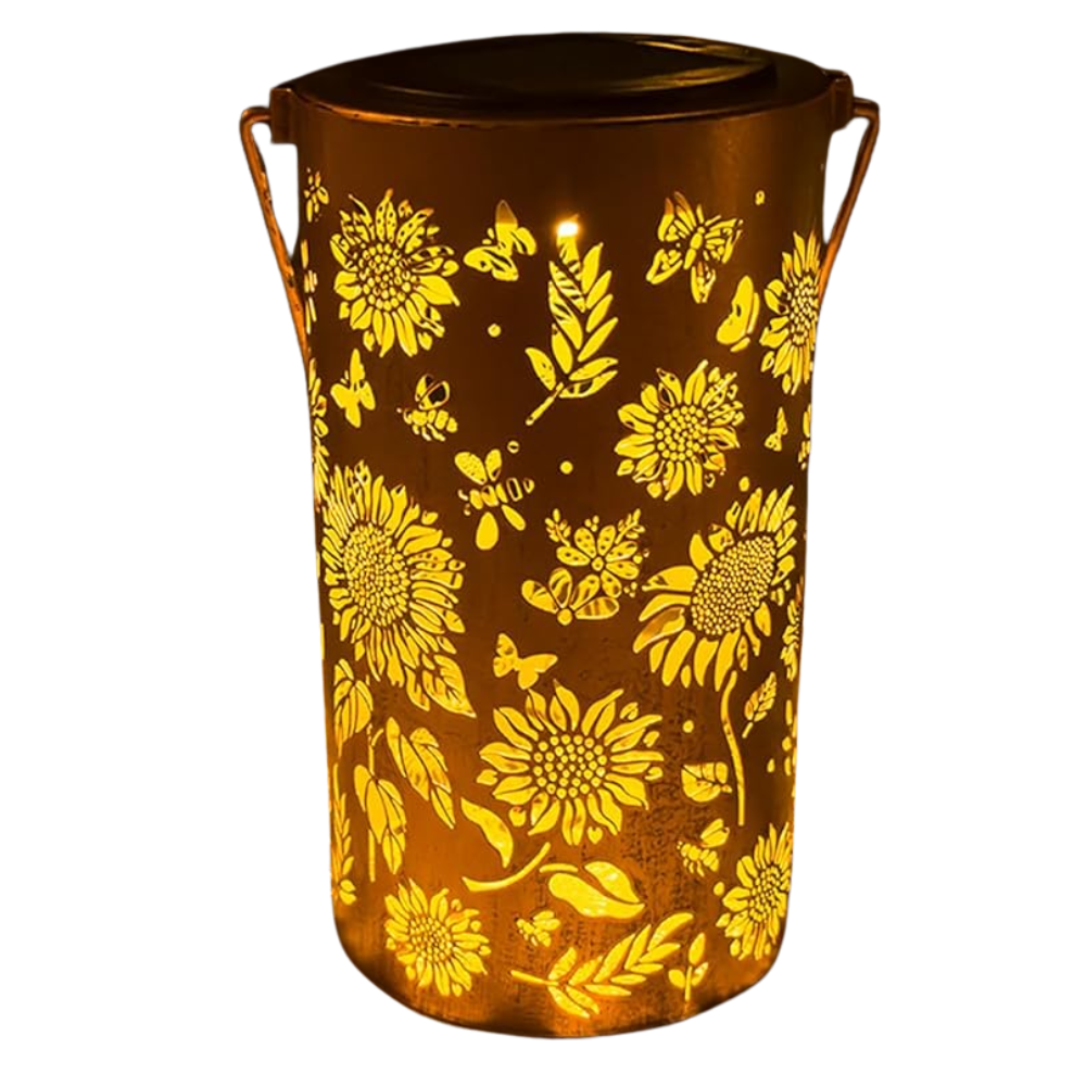 Pack Of 1 Sunflower Solar Lantern Lights Garden Decor Lamp