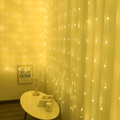 Battery Powered Curtain Leather Wire LED Light
