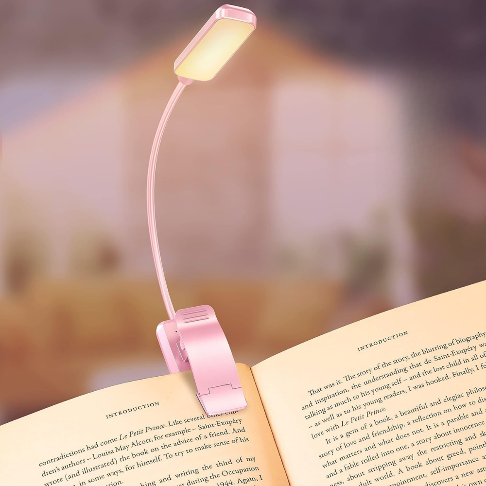 Clip On Rechargeable Reading Light-Sparklie Lights