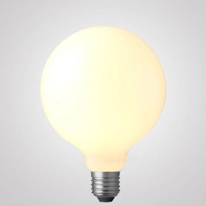 8W G125 Opal Dimmable LED Light Globe (E27) In Warm White-Sparklie Lights