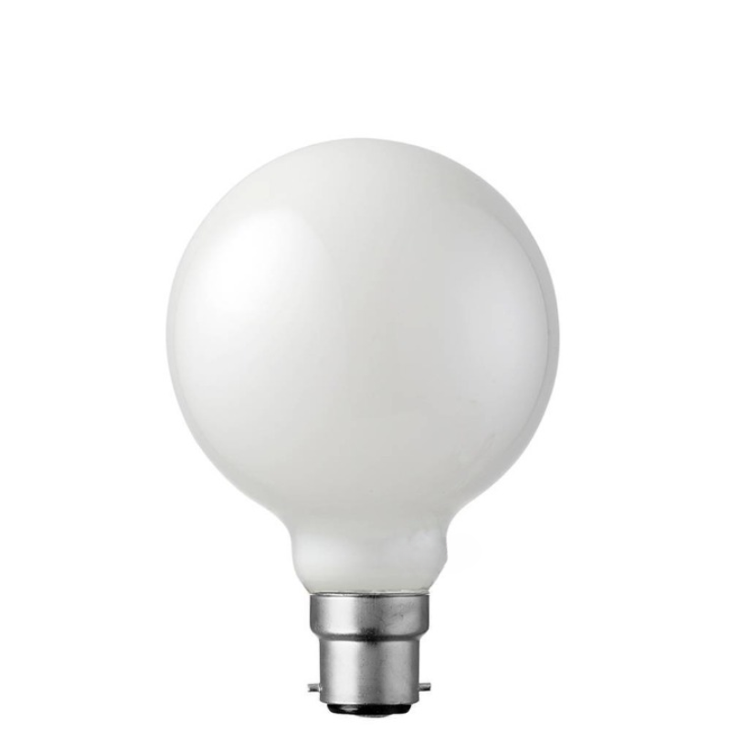 14W G95 Opal Dimmable LED Globe (B22) In Natural White-Sparklie Lights