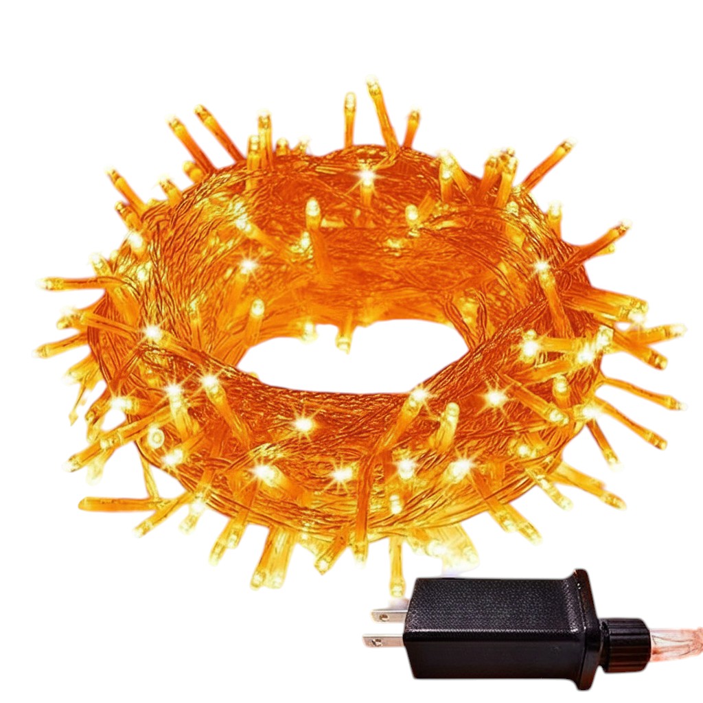 33ft Christmas String Lights With 100 LEDs And 8 Lighting Modes For Decor