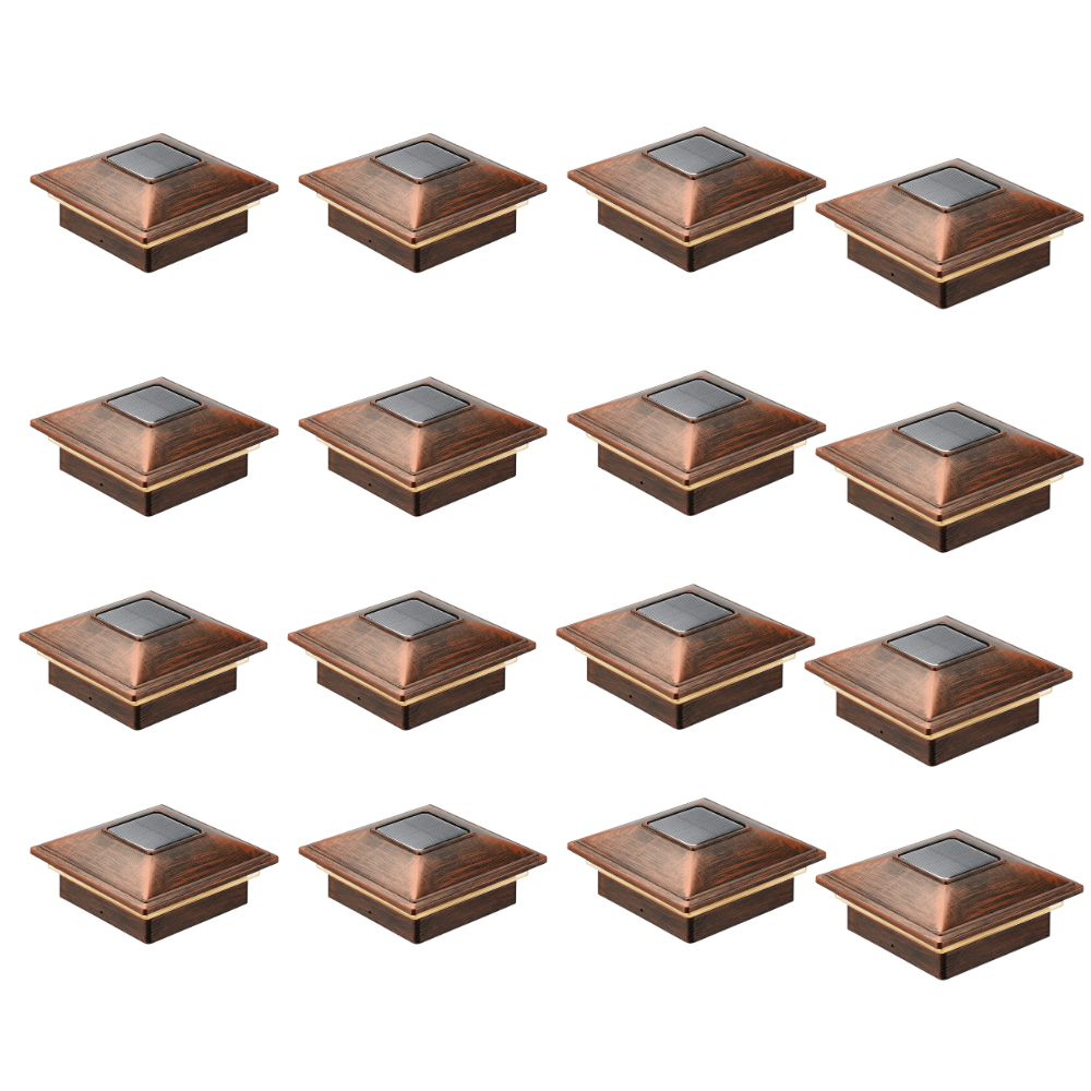 Dual Mode Waterproof Solar Post Cap Lights for Outdoor Fence