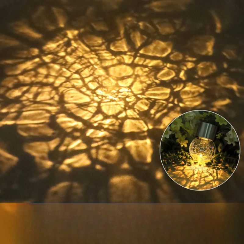 12 Pack Decorative Cracked Glass LED Ball Lights-Sparklie Lights