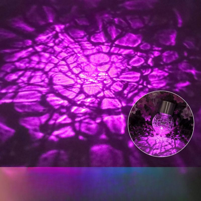 12 Pack Decorative Cracked Glass LED Ball Lights-Sparklie Lights