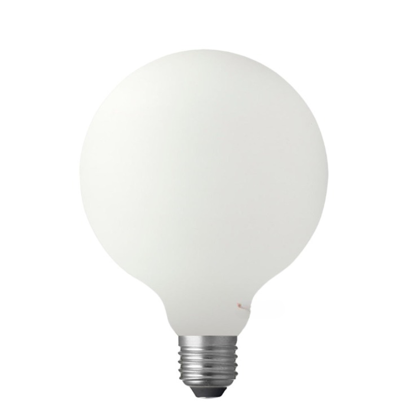 12W G125 Matte White Dimmable LED Light Globe (E27) In Natural White-Sparklie Lights