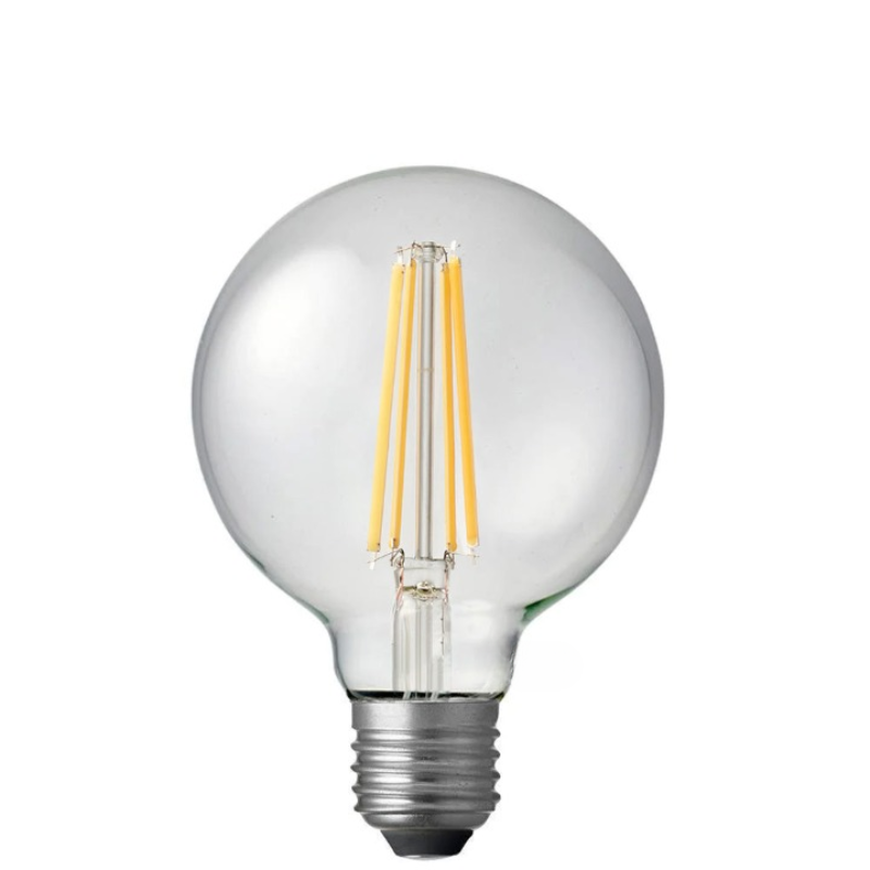 12W G95 Clear Dimmable LED Globe (E27) In Natural White-Sparklie Lights