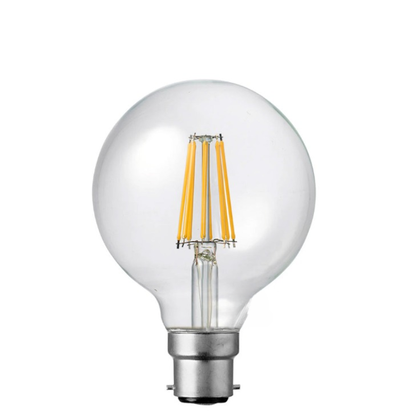 14W G95 Clear Dimmable LED Globe (B22) in Natural White-Sparklie Lights