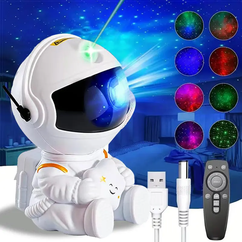 Astronaut Galaxy Projector Night Light For Kids Room Decor