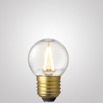 1W Fancy Round Shatterproof LED Light Bulb (E27) in Extra Warm White-Sparklie Lights