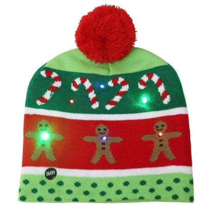 LED Christmas Beanie-Sparklie Lights