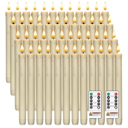 Battery Operated Taper Candles with Remote Control