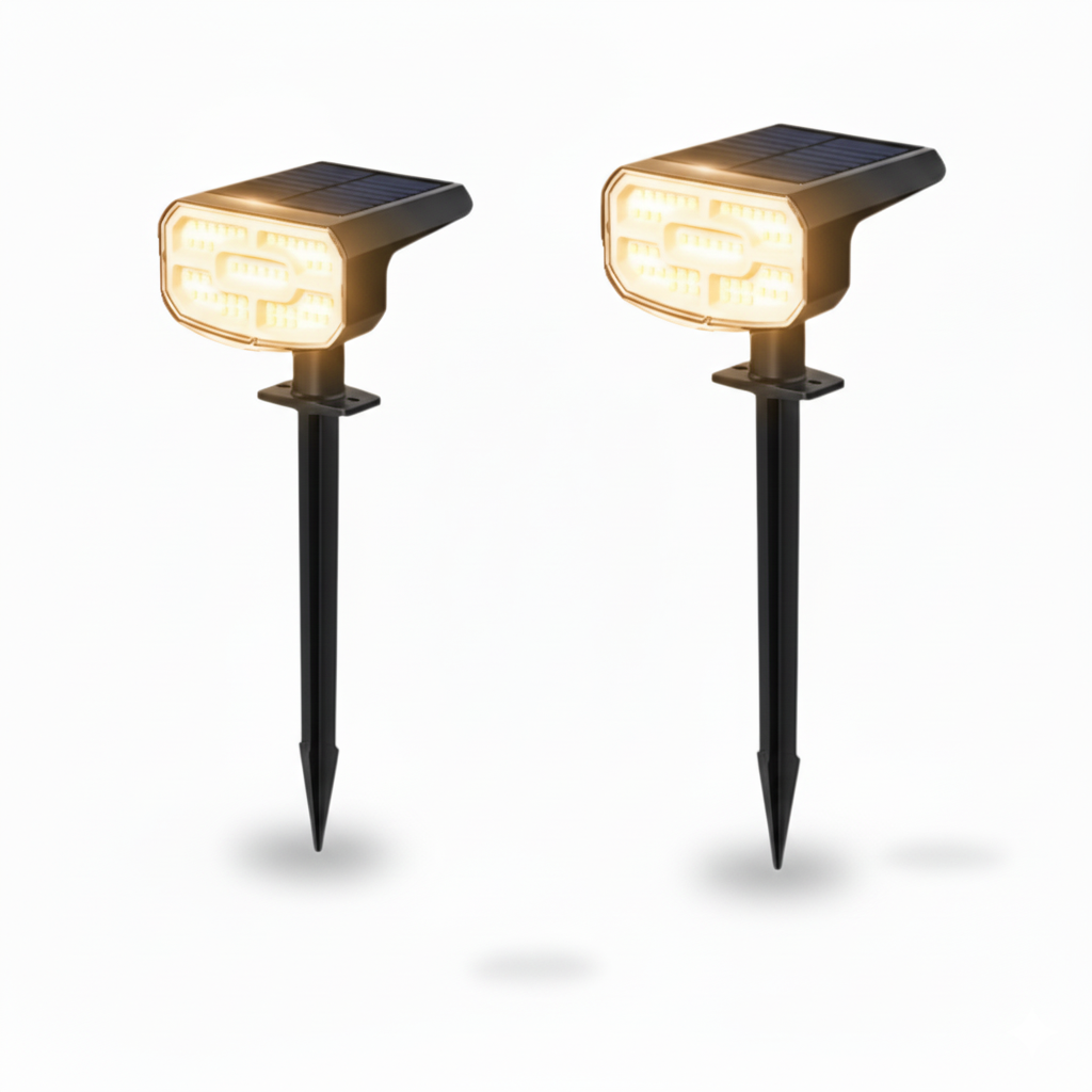 Solar Spot Lights Outdoor Waterproof 4 Pack