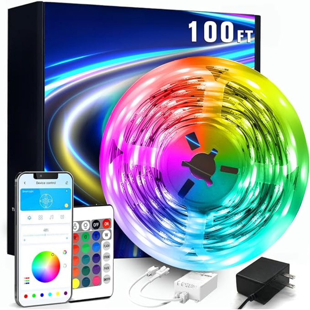 Bluetooth Controlled LED Light Kit With Flexible Stripe-Sparklie Lights