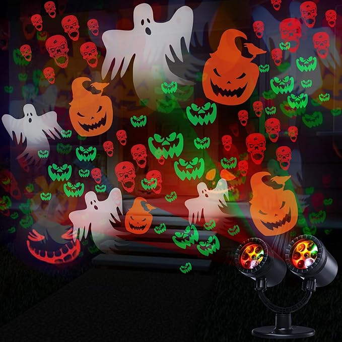 Dynamic Halloween Outdoor Projection Lights
