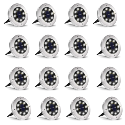 Solar Ground Lights Outdoor Waterproof Pathway