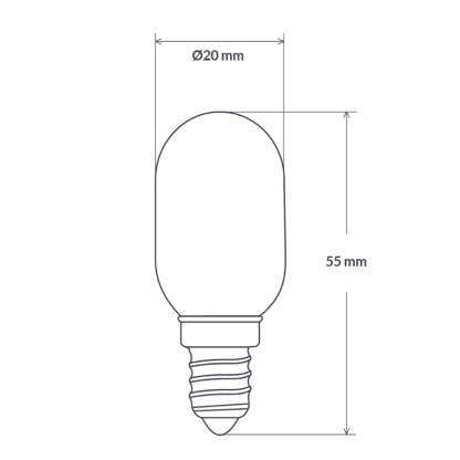 2W 12 Volt Pilot Dimmable LED Light Bulb (E14) In Warm White-Sparklie Lights