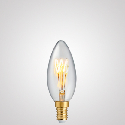 3W Candle Dimmable Tre Loop LED Bulb (E14) in Extra Warm White-Sparklie Lights