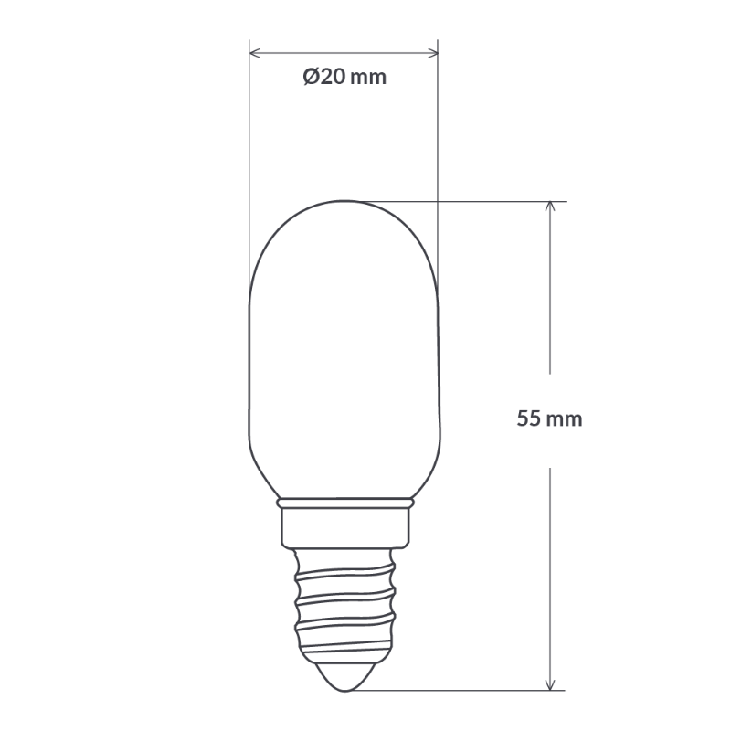 2W Pilot Dimmable LED Light Bulb (E14) In Extra Warm White-Sparklie Lights