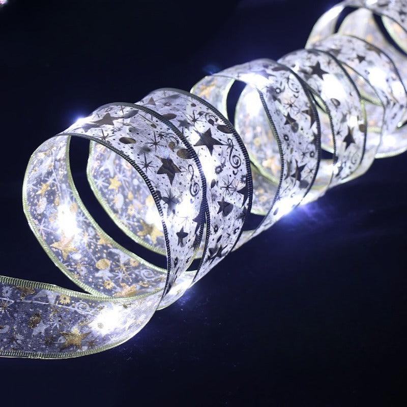 Christmas Ribbon Fairy String Light-Sparklie Lights