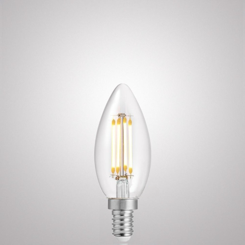 4W Candle Dimmable LED Bulb (E12) Clear in Natural White-Sparklie Lights