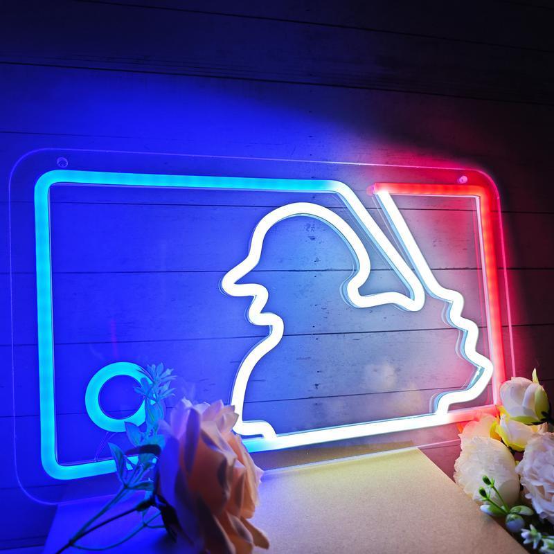 Baseball Neon Signs for Wall Dimmable LED Signs for Bedroom