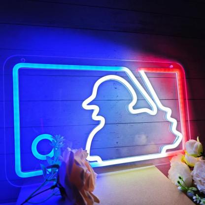Baseball Neon Signs for Wall Dimmable LED Signs for Bedroom