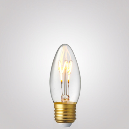 3W Candle Dimmable Tre Loop LED Bulb (E27) in Extra Warm White-Sparklie Lights