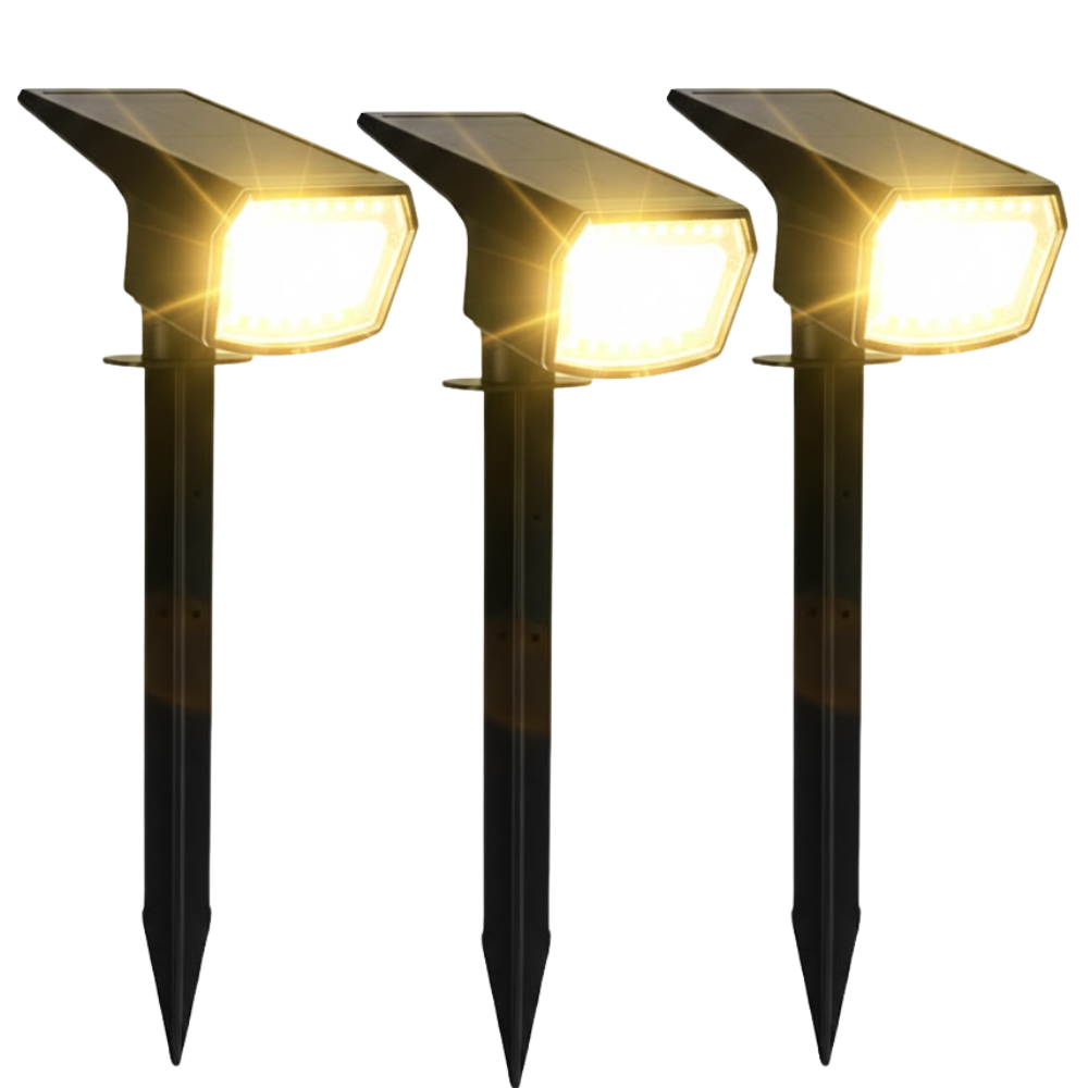 Solar Spot Lights Outdoor Waterproof Landscape Lighting Set