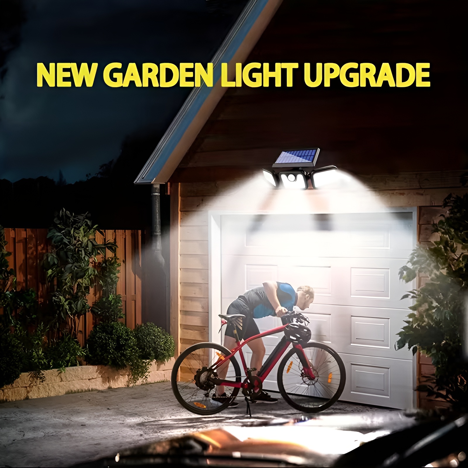 74 LED Solar Security Lights with Motion Sensor