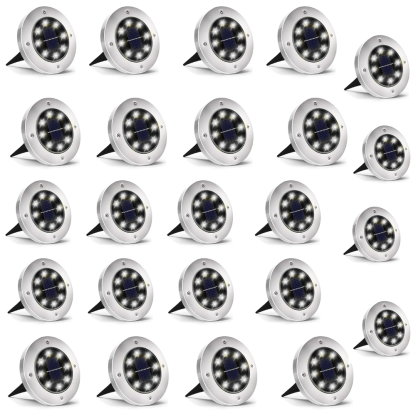 Solar Ground Lights Outdoor Waterproof Pathway