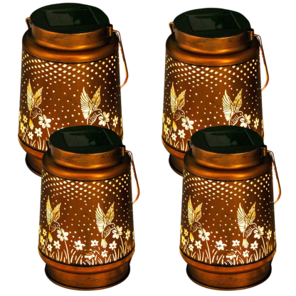 Hummingbird Solar Garden Lantern Light