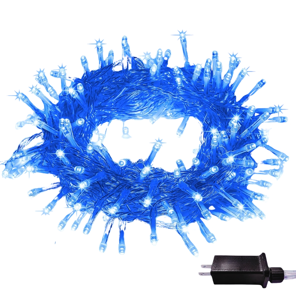 33ft Christmas String Lights With 100 LEDs And 8 Lighting Modes For Decor
