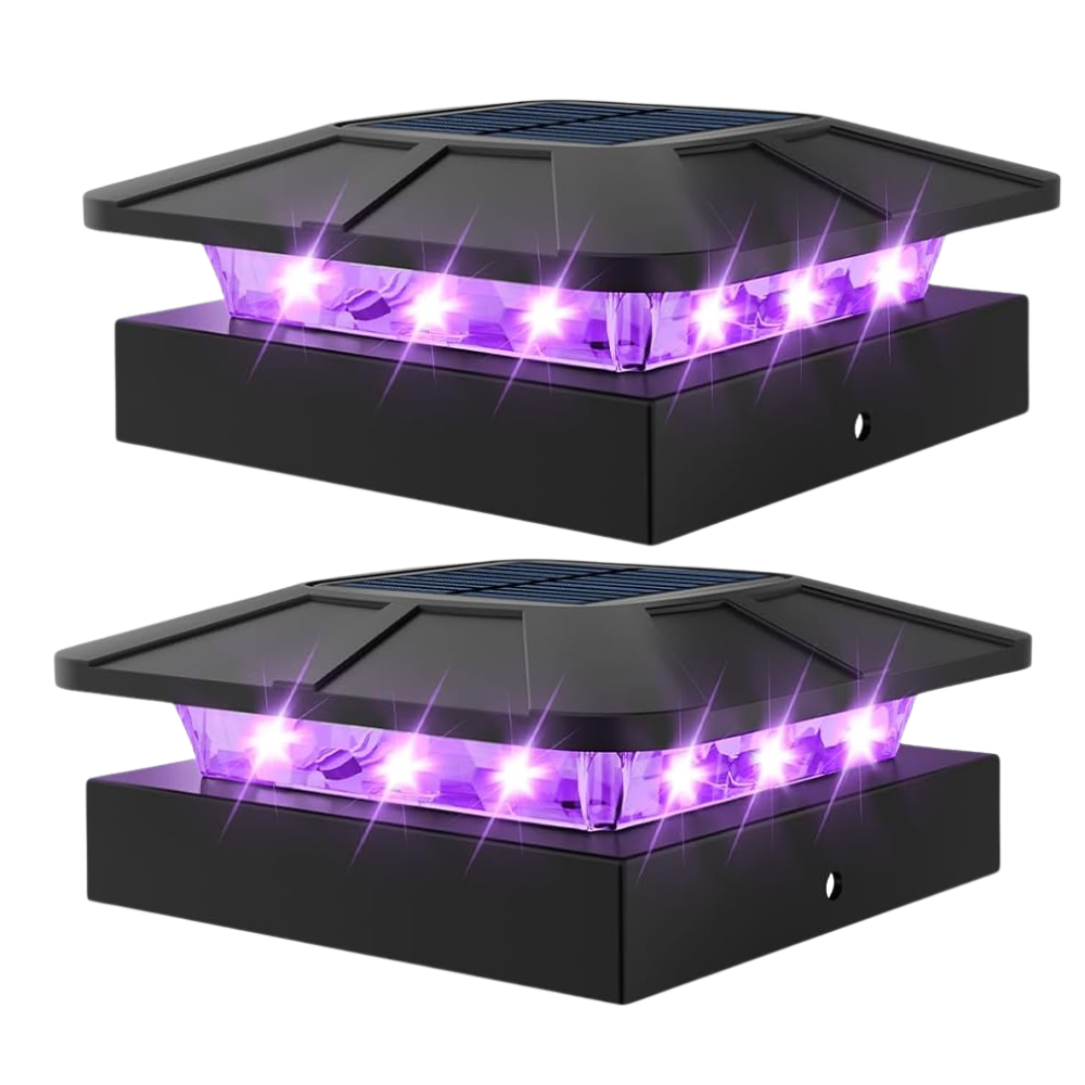 Waterproof LED Solar Post Cap Lights for Outdoor Fence