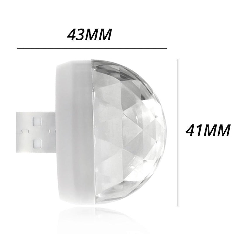 USB Car Interior Colorful Ambient Light-Sparklie Lights