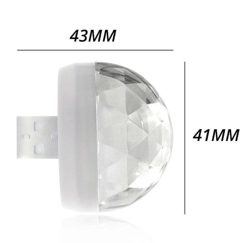 USB Car Interior Colorful Ambient Light-Sparklie Lights