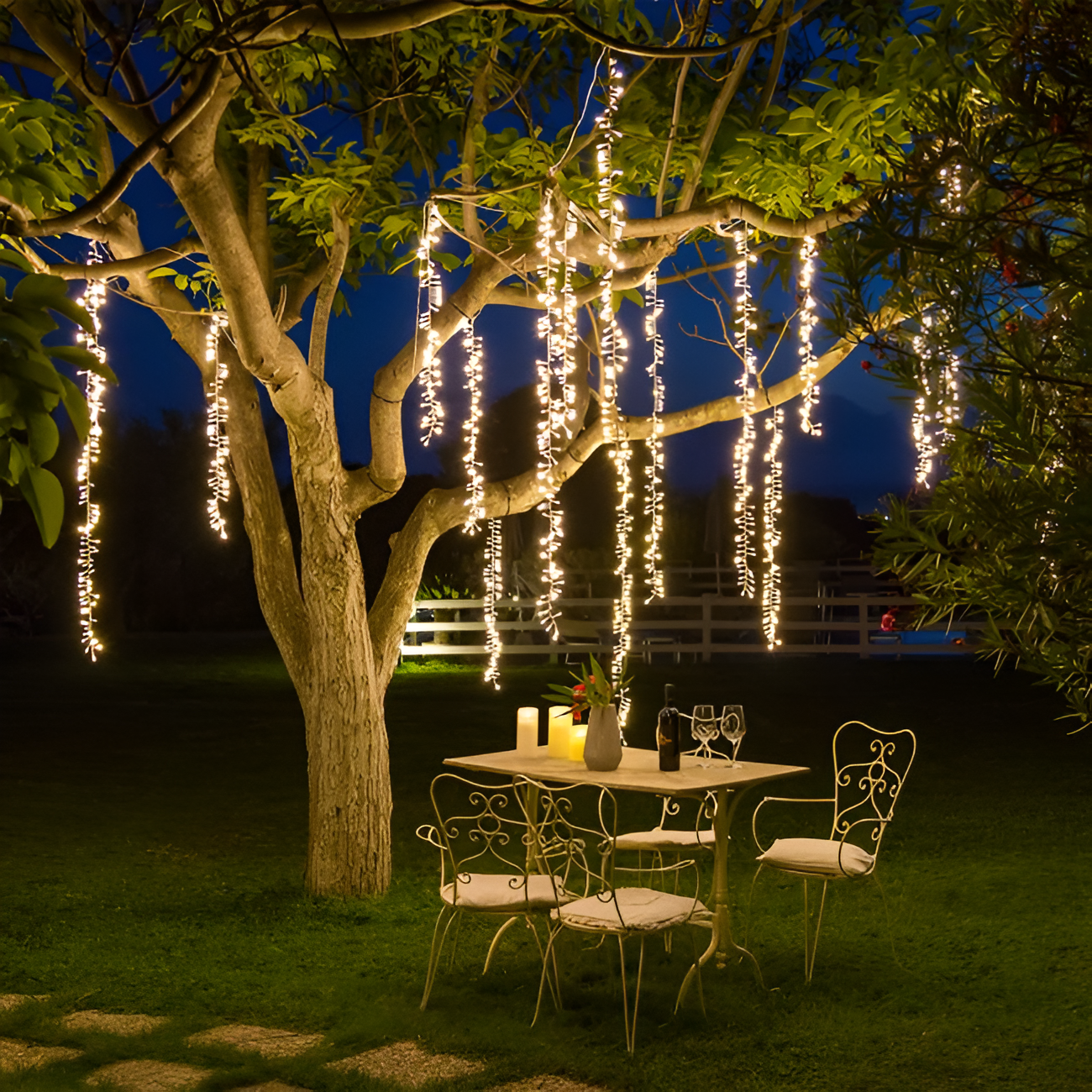 3M Warm White LED Cluster String Lights