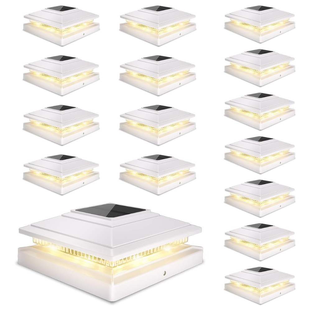 Waterproof Solar Post Cap Lights For Outdoor Fence