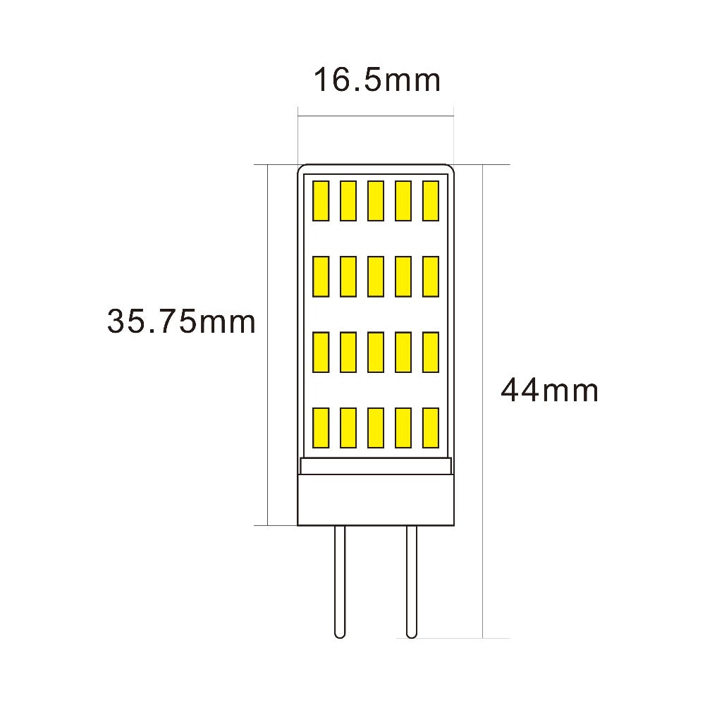 3W G4 Dimmable LED Bi-Pin In Warm White-Sparklie Lights