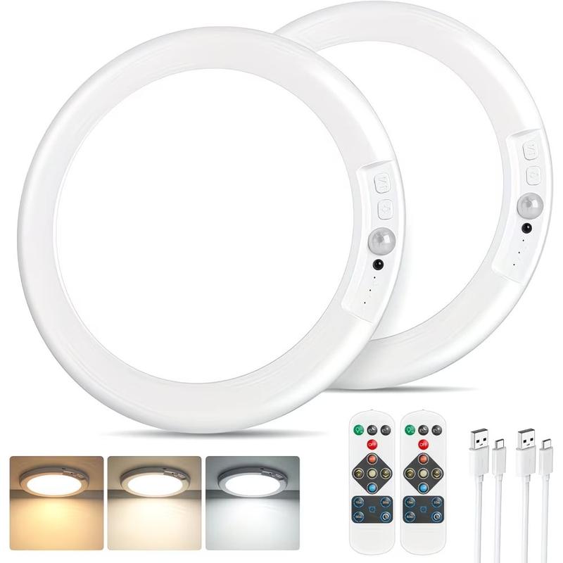 Rechargeable Motion Sensor 3 Color Modes Magnetic LED Ceiling Lights
