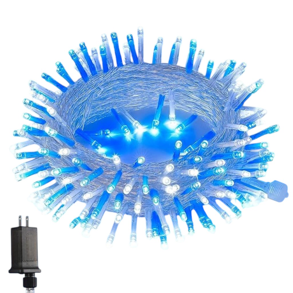 33ft Christmas String Lights With 100 LEDs And 8 Lighting Modes For Decor