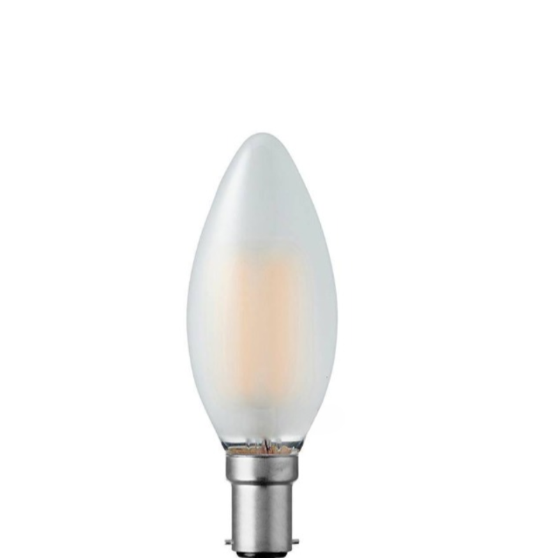 2W Candle Dimmable LED Bulb (B15) Frosted in Warm White-Sparklie Lights
