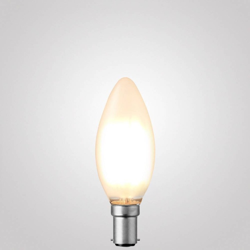 4W Candle Dimmable LED Bulb (B15) Frosted in Warm White-Sparklie Lights