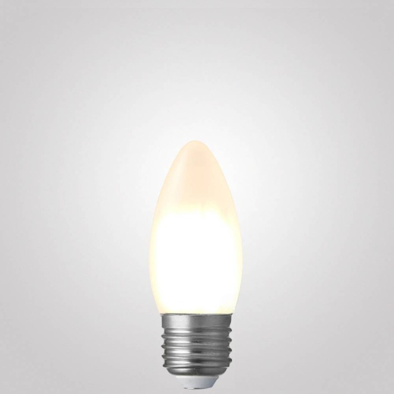 4W Candle Dimmable LED Bulb (E27) Frosted in Warm White-Sparklie Lights