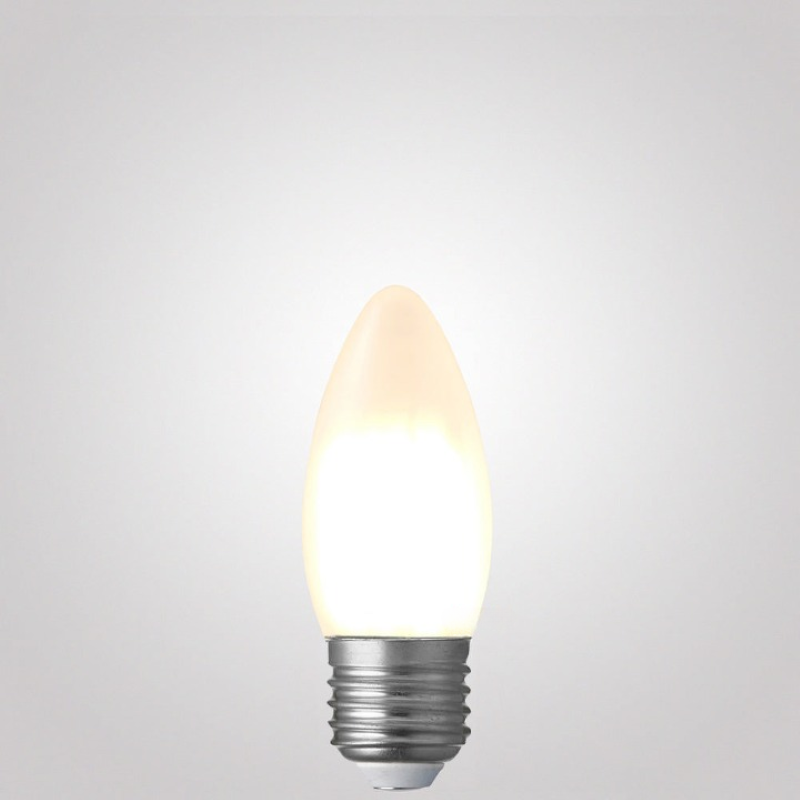 6W Candle Dimmable LED Bulb (E27) Frosted in Warm White-Sparklie Lights