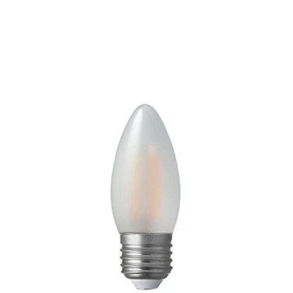 2W Candle Dimmable LED Bulb (E27) Frosted in Warm White-Sparklie Lights