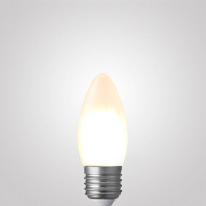 2W Candle Dimmable LED Bulb (E27) Frosted in Warm White-Sparklie Lights