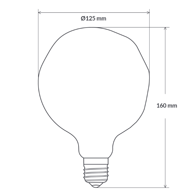 Designer 125mm LED Bulb-Sparklie Lights