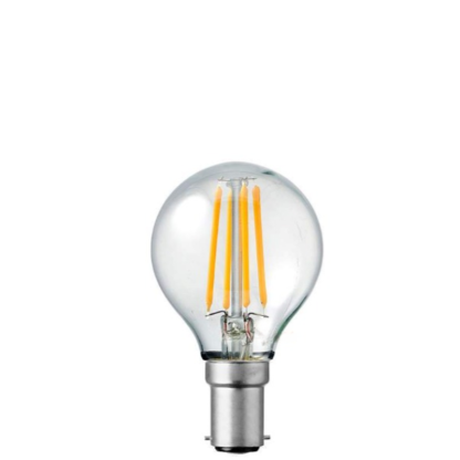 4W Fancy Round Dimmable LED Bulb (B15) Clear in Warm White-Sparklie Lights